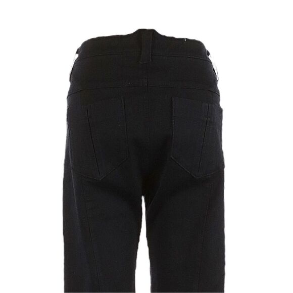 TROA Black Slimming Mid Rise Flare Jeans Size 27 Designer Neutral - Picture 5 of 10